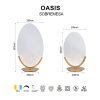 Настольная лампа Mantra Oasis 9653