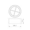 Решетка антибликовая Arlight LGD-ANTIGLARE-GRILLE-R85 (BK) 046755