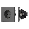 Механизм электрической розетки Arlight SCT-TENDO-MEU1-SFPL-GR (230V, 16A) 054640