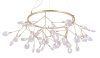 Подвесная люстра Crystal Lux Evita EVITA SP45 D GOLD/TRANSPARENT