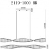 Подвесная люстра iLedex Woodstock 2119-1000 BR