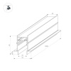 Шинопровод встраиваемый Arlight Mag-Track-4560-FDW-3000 034680