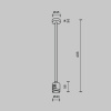 Крепление потолочное с прямым коннектором питания Maytoni Flarity TRA158C-IPCL1-BS