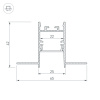 Профиль Arlight SL-Comfort22-Fantom-2000 Anod 033275