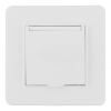 Комплект розетки с/з и шторками, защитной крышкой и рамкой Arte Milano SET16-1-41-1 white