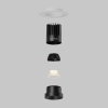Встраиваемый светильник Maytoni Dip DL121-15W-2.7K-TRS-B