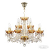 Подвесная люстра Bohemia Ivele Crystal 5402/8+4/195 G Amber/M-1H