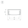 Алюминиевый профиль Arlight ARH-Wide-W39-2000 Anod 030982