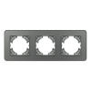 Рамка на 3 поста стеклянная Arlight FRM-OMALI-GS-3-GR 049698