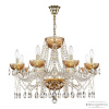 Подвесная люстра Bohemia Ivele Crystal 5413/8/240 G Amber/M-1G