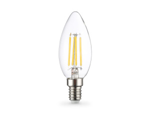 Филаментная светодиодная лампа Ambrella Light Bulbing E14 15W 4000K свеча 351514