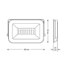 Прожектор светодиодный Gauss Qplus 30W 6500К 690511330