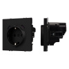 Розетка зк со шторками с USB тип C+С софт-тач черный оникс Arlight SCT-MUCC-SFPL-BK (250V, 16A) 061813(1)