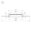 Профиль Arlight SL-LINIA40-FANTOM-2000 ANOD (Алюминий) 063907