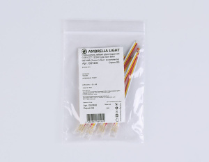 Соединитель гибкий односторонний Ambrella Light Illumination COB CCT 12/24V для лент 8mm (3 конт.) (5шт. в комплекте) GS7406