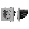 Механизм розетки Arlight с USB зарядкой SCT-NOBE-MUAC-SFPL-IS (230V, 16A) 059445