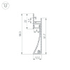 Профиль Arlight PLINTUS-H58-F-2000 BLACK 045286