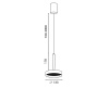 Подвесной светильник (без основания) Italline IT02-025 black 3000K