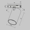 Трековый магнитный светильник Maytoni Focus Led TR187-1-9W3K-M-BBS