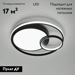 Потолочная люстра Eurosvet Jeremy 90254/1 черный a057128
