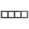 Рамка четырехместная Arlight FRM-GLARE-GS-4-BK 043803