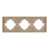Рамка пластиковая на 3 поста Arlight FRM-TENDO-PL-3-GD 053846