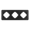 Рамка на 3 поста алюминиевая Arlight FRM-AKIRY-SFAL-3-BK 049741