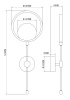 Настенный светильник Freya Beady FR6110WL-L12GB