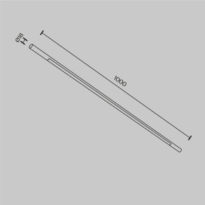 Трековый светильник Maytoni Basis C100CL-L1000-24W3-6K-BS