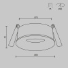 Встраиваемый светильник Maytoni Technical Slim DL027-GU10-B