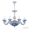 Подвесная люстра Bohemia Ivele Crystal AL79101P/8/250 WMN P Aquamarine/M-1G