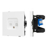 Механизм компьютерной розетки двойной Arlight SCT-TENDO-MPC2-PL-WH (RJ-45, CAT6) 054100