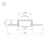 Профиль Arlight FANTOM-W20-H10-2000 ANOD 047360