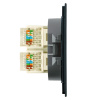 Розетка компьютерная 2-местная RJ-45 (механизм) Stekker Мия RST00-3111-05 50451