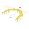 Светодиодная лента герметичная Arlight MOONLIGHT-PRO-SIDE-X320-16x16mm 48V Warm3000 (10 W/m, IP67, 30m, wire x2) (Вывод боковой) 057644