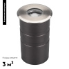 Ландшафтный светодиодный светильник Arlight ART-Ground-Zoom-R80-8W Warm3000 028065