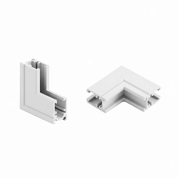 Коннектор угловой для накладного магнитного шинопровода Arlight MAG-MICROCOSM-CON-L90-INT (WH, внутренний) (IP20 Металл) 062723