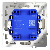 Выключатель двухклавишный с подсветкой Voltum S70 VLS020205 (сталь)