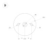 Накладной светильник Arlight SP-PICASO-M-TURN-L700-12W Warm3000 (BK, 100 deg, 230V) 047345