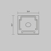 Комплект заглушек для профиля 25×22 2шт Maytoni Led Strip ALM-2522-S-EC 642065