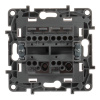 Переключатель двухклавишный Legrand Etika 10A 250V белый 672212
