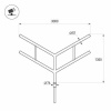 Кронштейн Arlight OXOR-SY4-3000x76-L1300 BLACK 051662