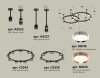 Комплект подвесного светильника Ambrella Light Techno Ring XR92221150 (A9222, A9227, C9238, C9232, N8126, N8118)