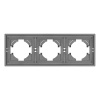 Рамка пластиковая на 3 поста Arlight FRM-TENDO-PL-3-GR 053845
