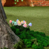 Садовый светильник на солнечной батарее Uniel USL-S-830/PM020 MULTICOLOR MUSHROOMS SET12 UL-00011676