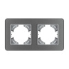 Рамка на 2 поста стеклянная Arlight FRM-OMALI-SFGS-2-GR 049710
