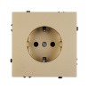Розетка зк со шторками софт-тач золотой песок Arlight SCT-MEU-SFPL-GD (250V, 16A) 054278(1)