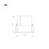 Встраиваемый светильник Arlight MS-Atlas-Built-R72-20W Warm3000 035456