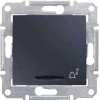 Выключатель кнопочный с синей подсветкой Звонок Schneider Electric Sedna 10A 250V SDN1600470