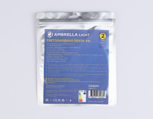 Светодиодная лента Ambrella Light Illumination COB 384Led/ 7W m/ 24V IP20 4500K/ 5m*3mm*2mm (2 конт.) GS4602